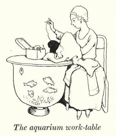 La mesa de trabajo del acuario de William Heath Robinson