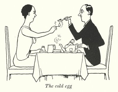 El huevo frío (litografía) de William Heath Robinson
