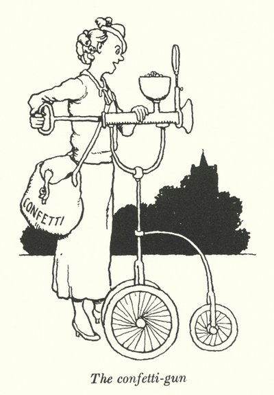 El cañón de confeti de William Heath Robinson