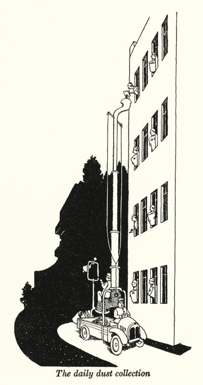 La recolección diaria de polvo de William Heath Robinson