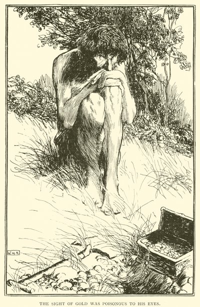 La vista del oro era venenosa para sus ojos de William Heath Robinson