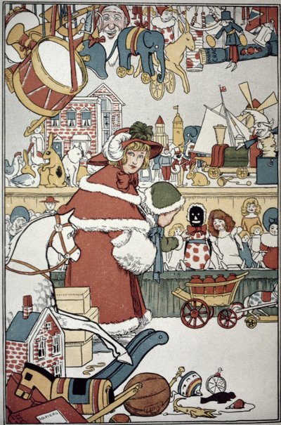 Juguetes para Navidad, c.1900 de William Heath Robinson