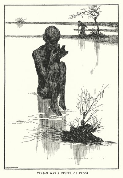 Trajano era un pescador de ranas de William Heath Robinson