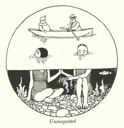 Insospechado (litografía) de William Heath Robinson