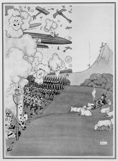 Vista de la guerra desde Suiza, de 