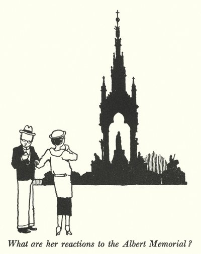 ¿Cuáles son sus reacciones al Albert Memorial? (litografía) de William Heath Robinson