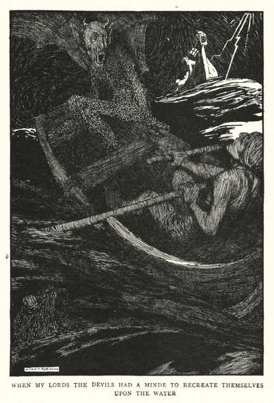 Cuando mis señores los demonios querían recrearse en el agua de William Heath Robinson