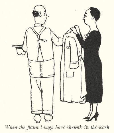 Cuando las bolsas de franela se han encogido en el lavado de William Heath Robinson