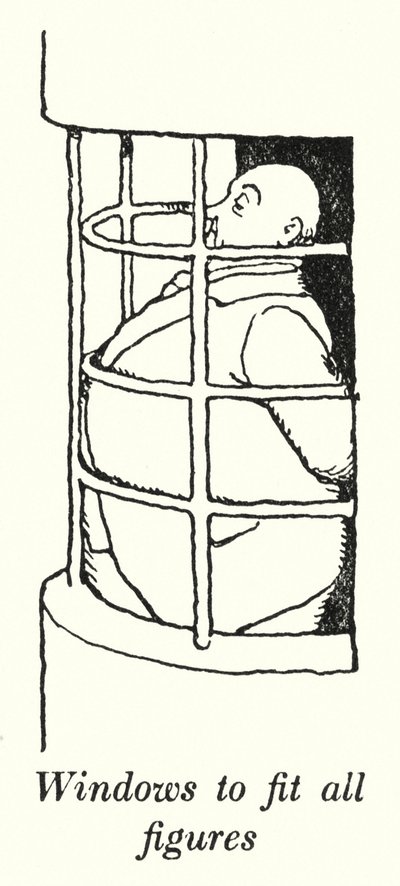 Ventanas para adaptarse a todas las figuras de William Heath Robinson