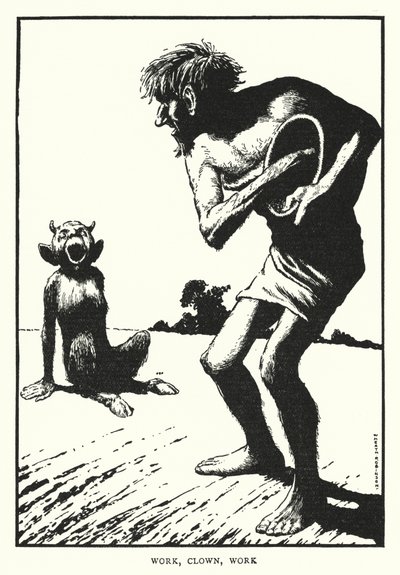 Trabaja, payaso, trabaja de William Heath Robinson