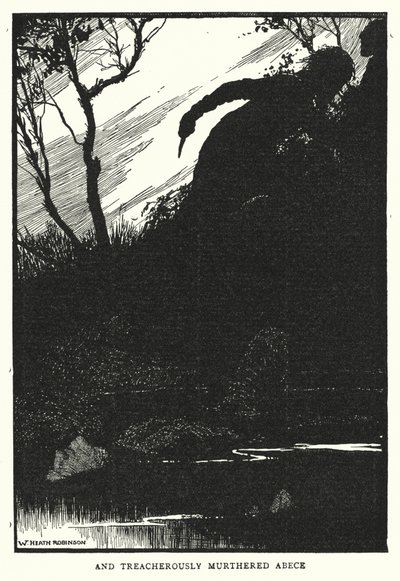 y traicioneramente asesinaron a Abece de William Heath Robinson