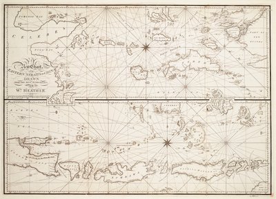 Una nueva carta del Estrecho Oriental a China de William Heather