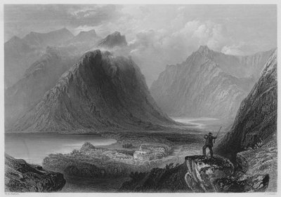 Lodge de Delphi, Connemara de William Henry (after) Bartlett