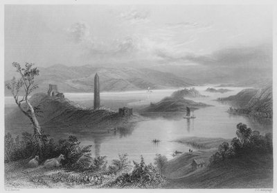 Isla Devenish, Loch Erne de William Henry (after) Bartlett