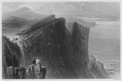 Fairhead, Condado de Antrim (grabado) de William Henry (after) Bartlett