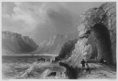 Glenariff, Condado de Antrim (grabado) de William Henry (after) Bartlett