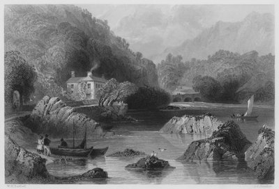 Posada Glengariff (grabado) de William Henry (after) Bartlett