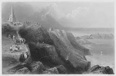 Colina de Killiney, cerca de Dublín de William Henry (after) Bartlett