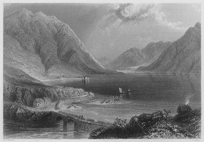 Leenane, Connemara (grabado) de William Henry (after) Bartlett