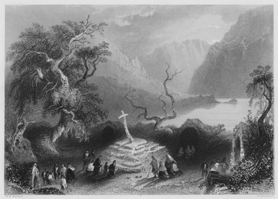 Escena en Gougaune Barra de William Henry (after) Bartlett
