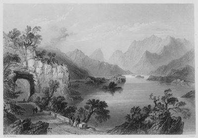 Lago Superior, Killarney (grabado) de William Henry (after) Bartlett