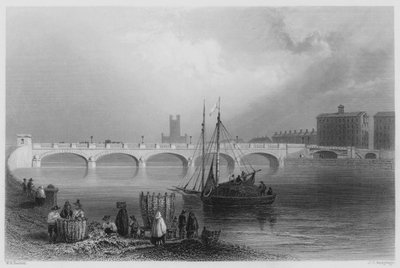 Puente Wellesley, Limerick (grabado) de William Henry (after) Bartlett