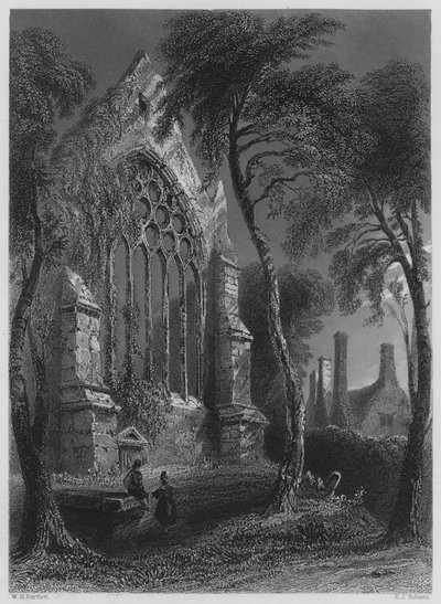 Abadía de Youghall, la residencia de Sir Walter Raleigh de William Henry (after) Bartlett