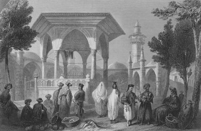 Bazar en Jaffa, la Antigua Joppa de William Henry Bartlett