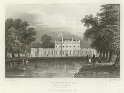 Casa Boreham, Residencia de Sir J Tyrrell, Essex de William Henry Bartlett