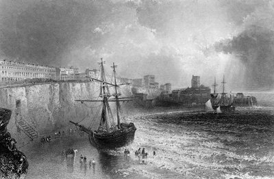 Broadstairs, Kent, grabado por Robert Brandard, 1842 de William Henry Bartlett