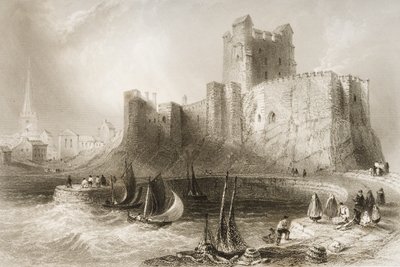 Castillo de Carrickfergus, Condado de Antrim, Irlanda del Norte, de 
