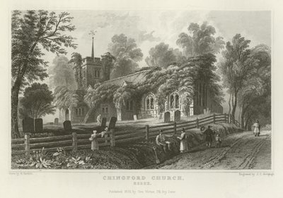 Iglesia de Chingford, Essex de William Henry Bartlett