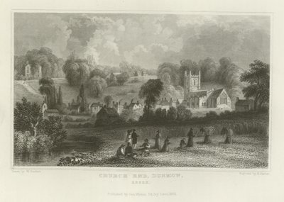Church End, Dunmow, Essex de William Henry Bartlett