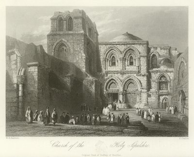 Iglesia del Santo Sepulcro, Jerusalén de William Henry Bartlett