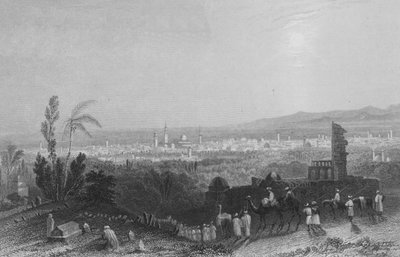Damasco, desde arriba Salahyeh de William Henry Bartlett