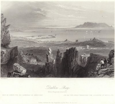 Bahía de Dublín desde las canteras de Kingstown de William Henry Bartlett