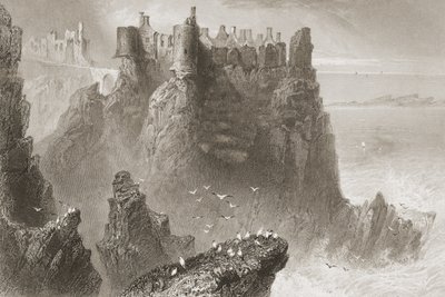 Castillo de Dunluce, Condado de Antrim, Irlanda del Norte, de 