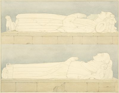 Efigies de los Canynges en St Mary Redcliffe de William Henry Bartlett