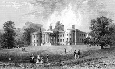 Felix Hall, Essex, grabado por Henry Adlard, 1833 de William Henry Bartlett