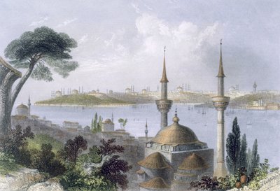 Vista General de Constantinopla desde Scutari de William Henry Bartlett