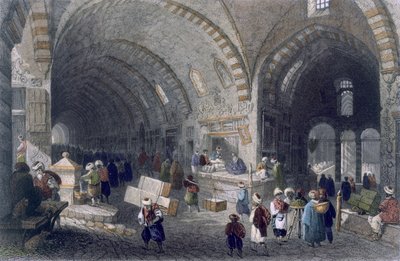 Gran Avenida en el Tchartchi, c.1850 (aguafuerte coloreado) de William Henry Bartlett