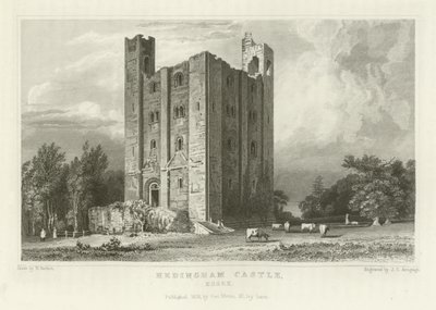 Castillo de Hedingham, Essex de William Henry Bartlett