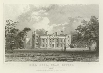 Hill-Hall, cerca de Epping, la Residencia de Sir William Smyth, Essex de William Henry Bartlett
