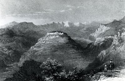 Residencia de Lady Hester Stanhope en Joon, en el Monte Líbano, 1845 de William Henry Bartlett