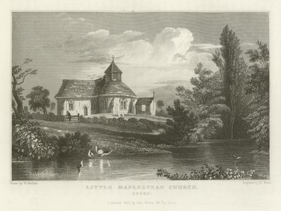 Iglesia de Little Maplestead, Essex de William Henry Bartlett