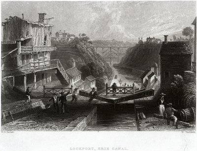 Lockport, Canal Erie de William Henry Bartlett
