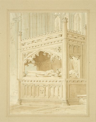 Monumento a William Canynges en St Mary Redcliffe de William Henry Bartlett