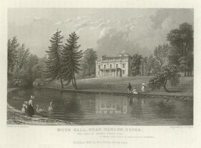 Moor Hall, cerca de Harlow, Essex, la residencia de Thomas Perry, Esquire de William Henry Bartlett