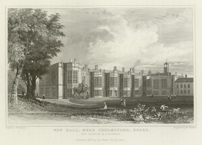 New Hall, cerca de Chelmsford, Essex, ahora ocupado como un convento de William Henry Bartlett