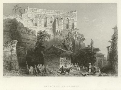 Palacio de Belisario, Constantinopla de William Henry Bartlett